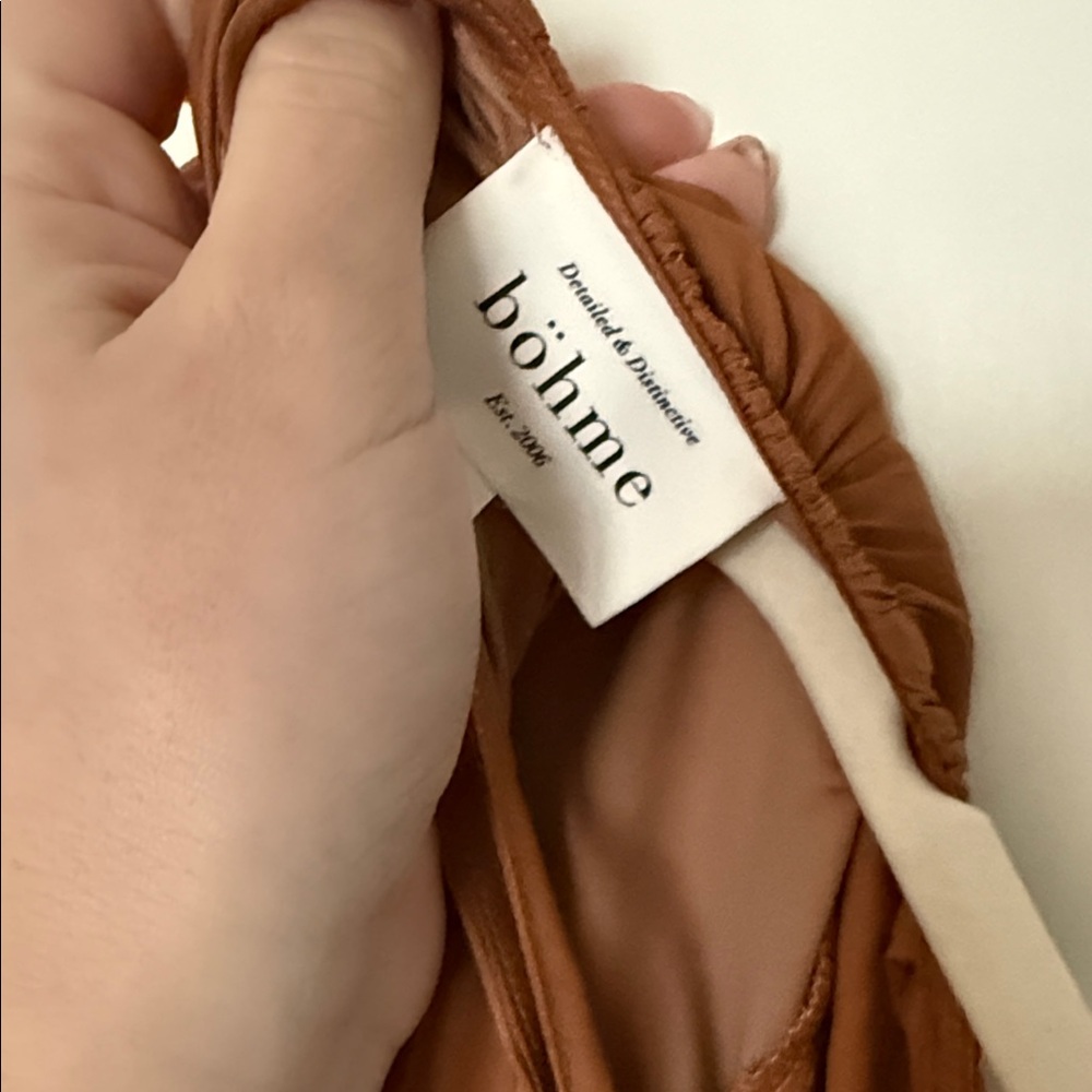 bohme Long Sleeve Maxi Dress in Rust Brown - Picture 2 of 10